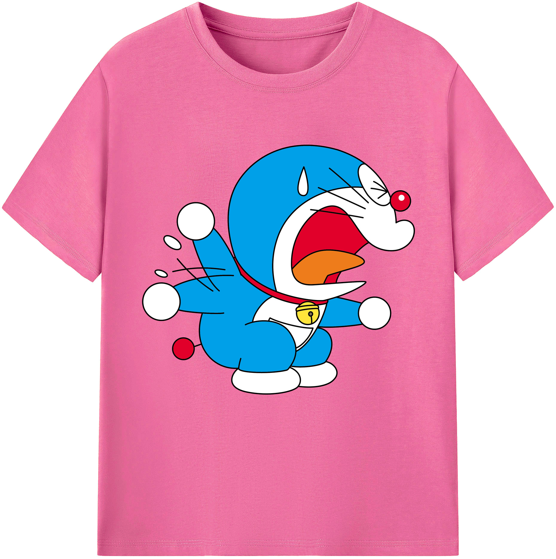 （画像用） ドラえもん Doraemon レディースカジュアルプリントTシャツ（綿100％）
